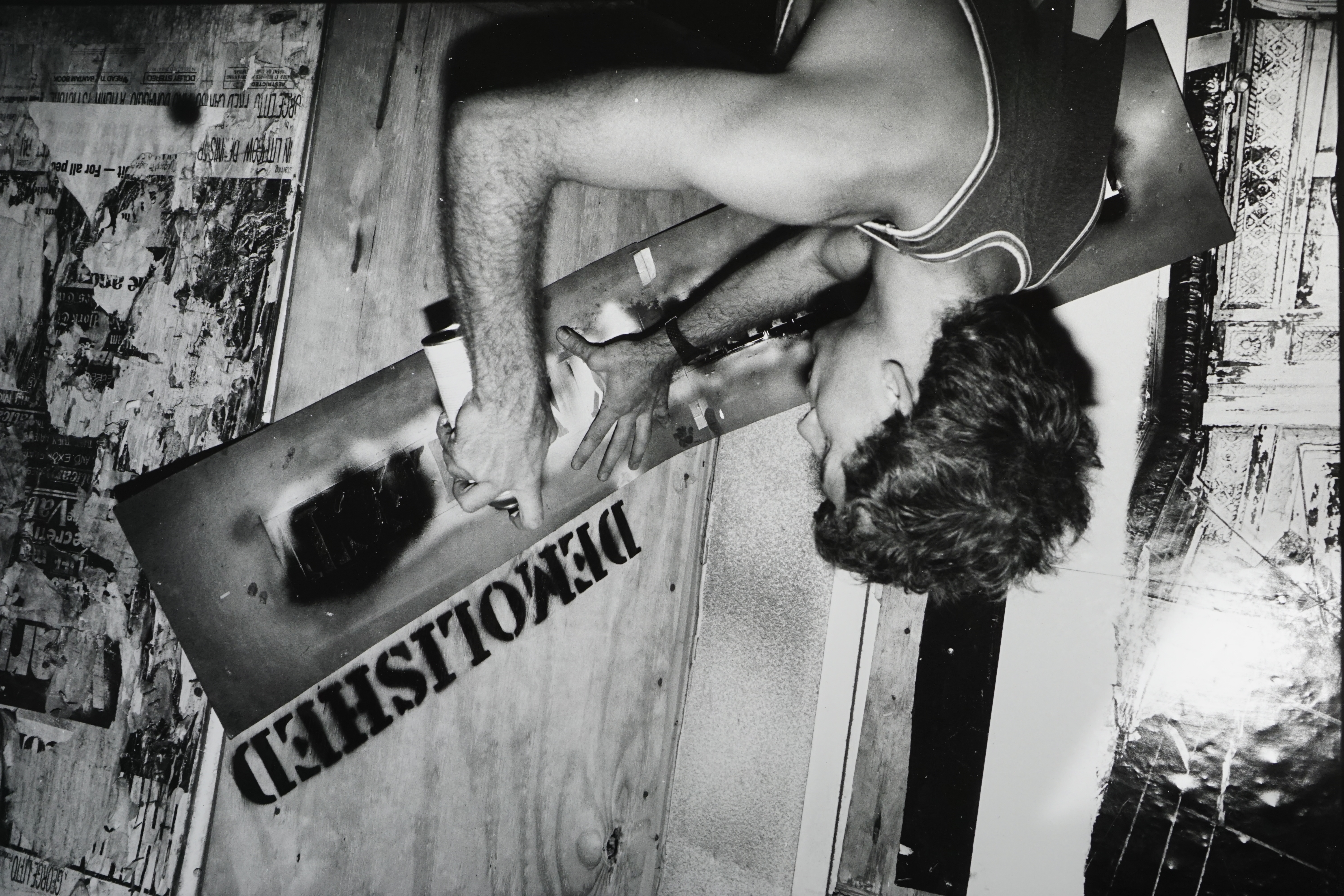 Keith Piaseczny DeCesare stenciling Demolishedby Neglect